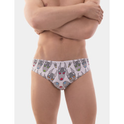 Barcode Berlin Slip de bain FETISH DOG Blanc